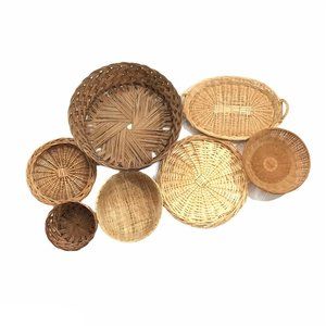 SOLD OUT- Trendy Boho Basket wall -set of 7